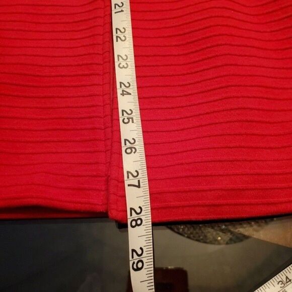 Coldwater Creek Ottoman Red Lightweight Button Front Textured Knit Jacket - Picture 6 of 7